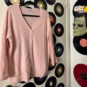 Pink cozy cardigan